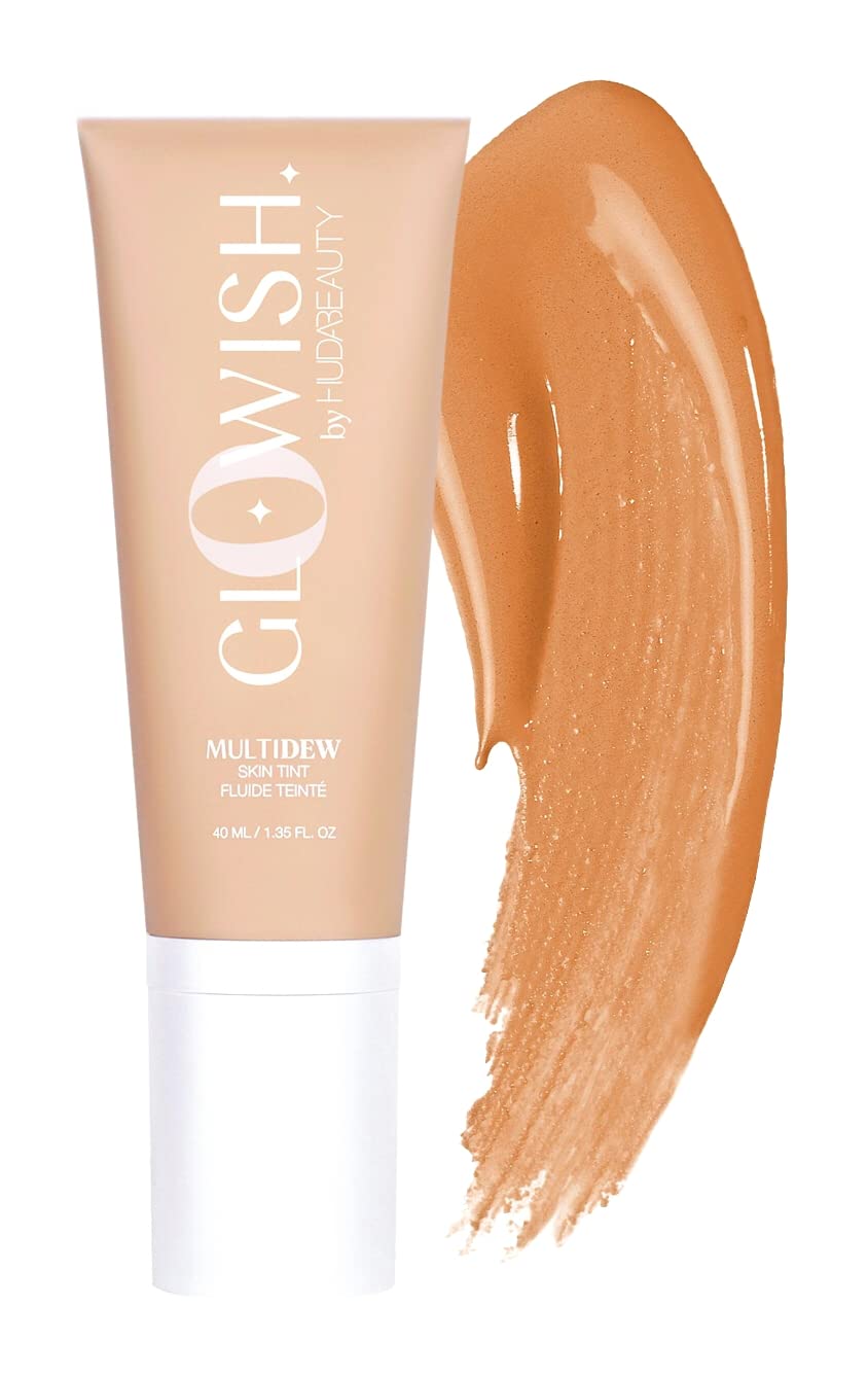 HUDA BEAUTY GloWish Multidew Vegan Skin Tint Foundation 04 Light Medium