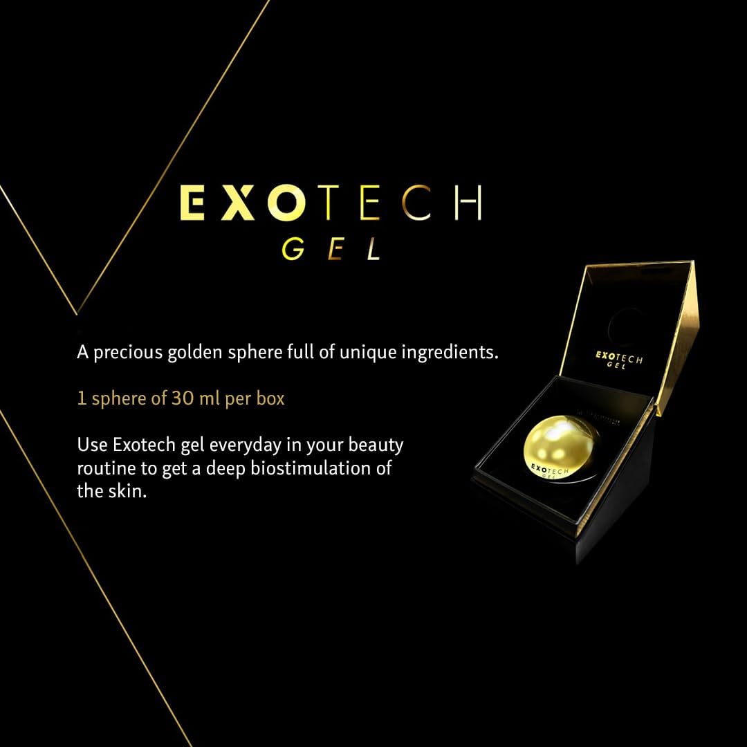EXOTECH GEL - Advanced Moisturising Skincare with Deeply Hydrating Anti-Wrinkle & Anti-Ageing Peptide Serum, Hyaluronic Acid, Exosomes, Snail Mucin for Glass Skin. Plumps, Lifts, Rejuvinates Skin.