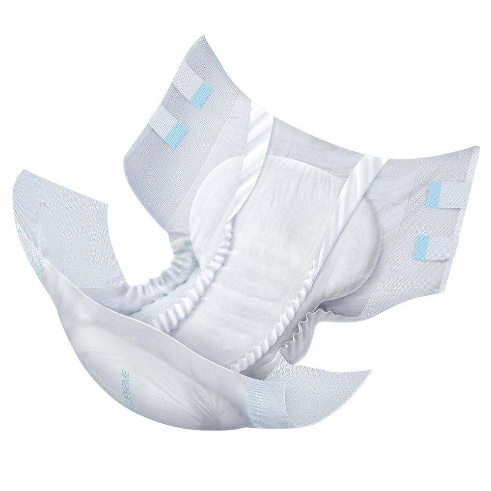 NorthShore Supreme Tab-Style Briefs for Men and Women (White, X-Large, 15 Count)