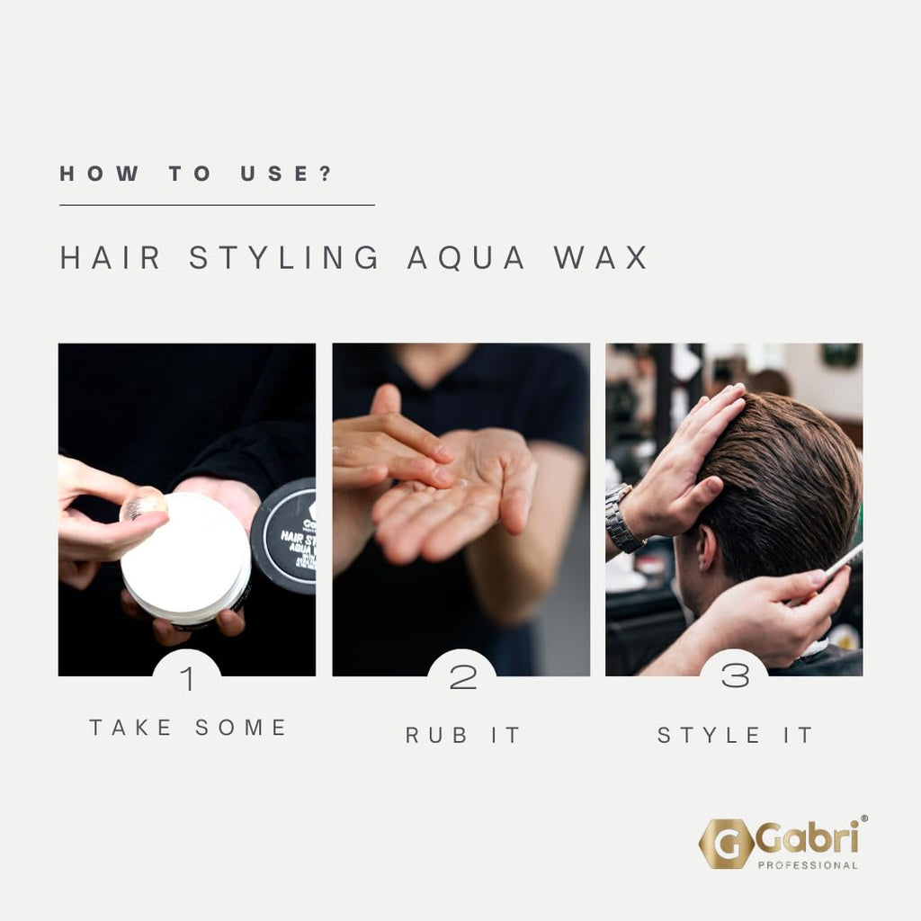 Gabri Hair Styling Wax 150ml, Hair Gel Wax, Edge Control, Maximum Control and Long Lasting, Men & Women Hair Wax (Casual Look)