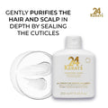24 KERATS Balancing Shampoo | pH 4.0-5.0 | Volcanic Mineral Formula with Zeolite | Purifies, Nourishes & Preps Hair for Treatments | 8.45 fl oz