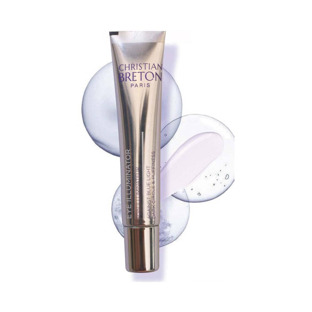 Christian Breton Eye Illuminator - Hydrating Under Eye Cream for Tired, Dull Eyes - Squalane & Botanical Extracts - Ophthalmologist-Tested, Made in France - 15 ml / 0.45 oz