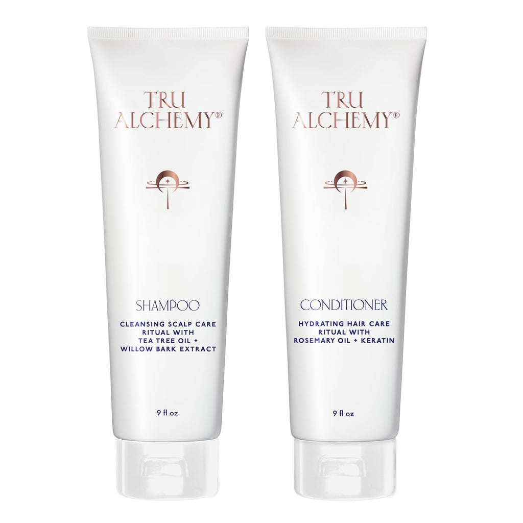 Tru Alchemy Shampoo & Conditioner - Best Shampoo and Conditioner for Dry Damaged Hair - Speed Up Hair Growth and Boost Volume, 9 fl oz.