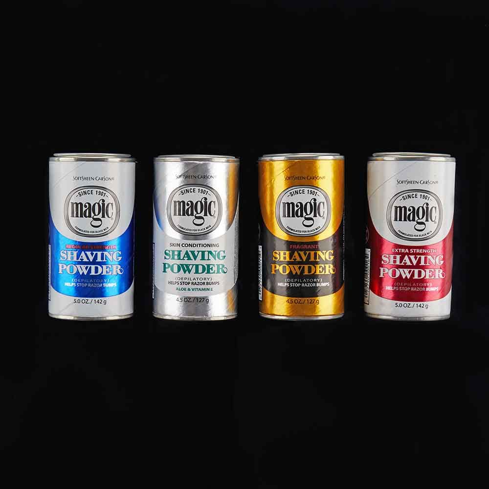 Magic Shaving Powder Blue Regular Strength 5 oz (Pack of 5)