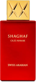 Swiss Arabian Shaghaf Oud Ahmar - Luxury Products From Dubai - Long Lasting And Addictive Personal EDP Spray Fragrance - Seductive, Signature Aroma - The Luxurious Scent Of Arabia - 2.5 oz