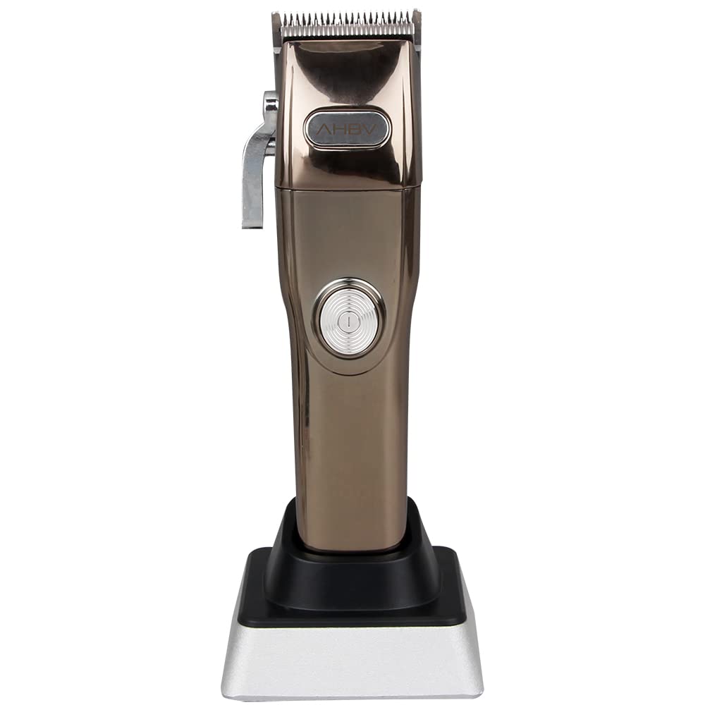 Common Wealth AHBV Professional Cordless Li Fade Clipper & Trimmer Set Haircut Kit with Charging Stands & Guide Combs