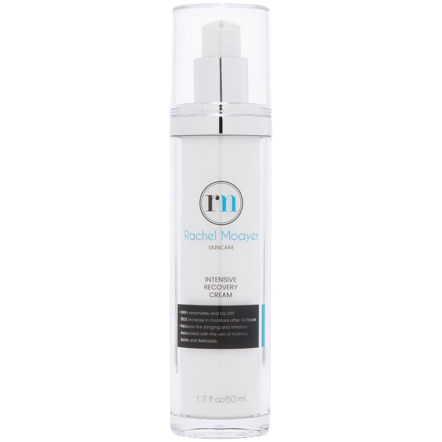 Rachel Moayer Intensive Recovery Cream, Ultra Hydrating Face Cream for Sensitive Skin, Reduces Redness & Irritation from AHAs and Retinoids, Barrier Repair Moisturizer For All Skin Types - 1.7 oz
