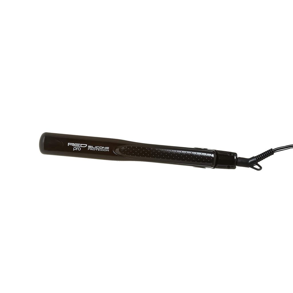 Red Pro Hair Straightener Silicone Protexion Flat Iron 1 Inch, Adjustable Temperature Setting, Ultra Thin, Lightweight, Suitable for All Hair Types