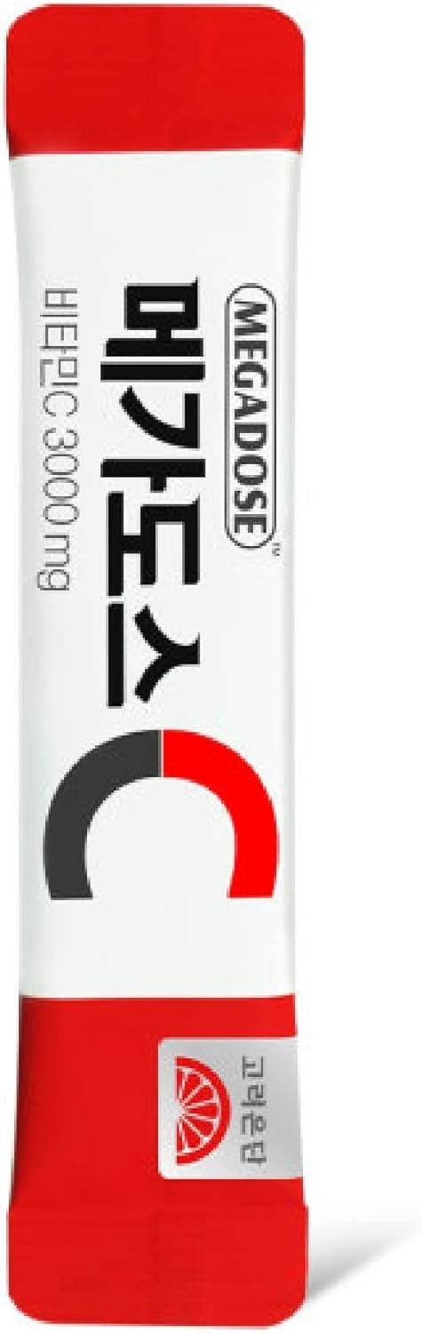 Sookwang Korea MEGADOSE Vitamin C Powder 3000mg | Powder Type | 100s | High Content Vitamin 3g*100 Sticks (Total 300g)