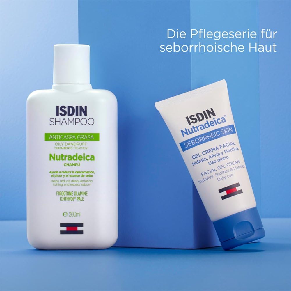 ISDIN Nutradeica Facial Gel Cream 50ml | For Seborrheic Skin | Hydrates, Soothes and Matifies skin