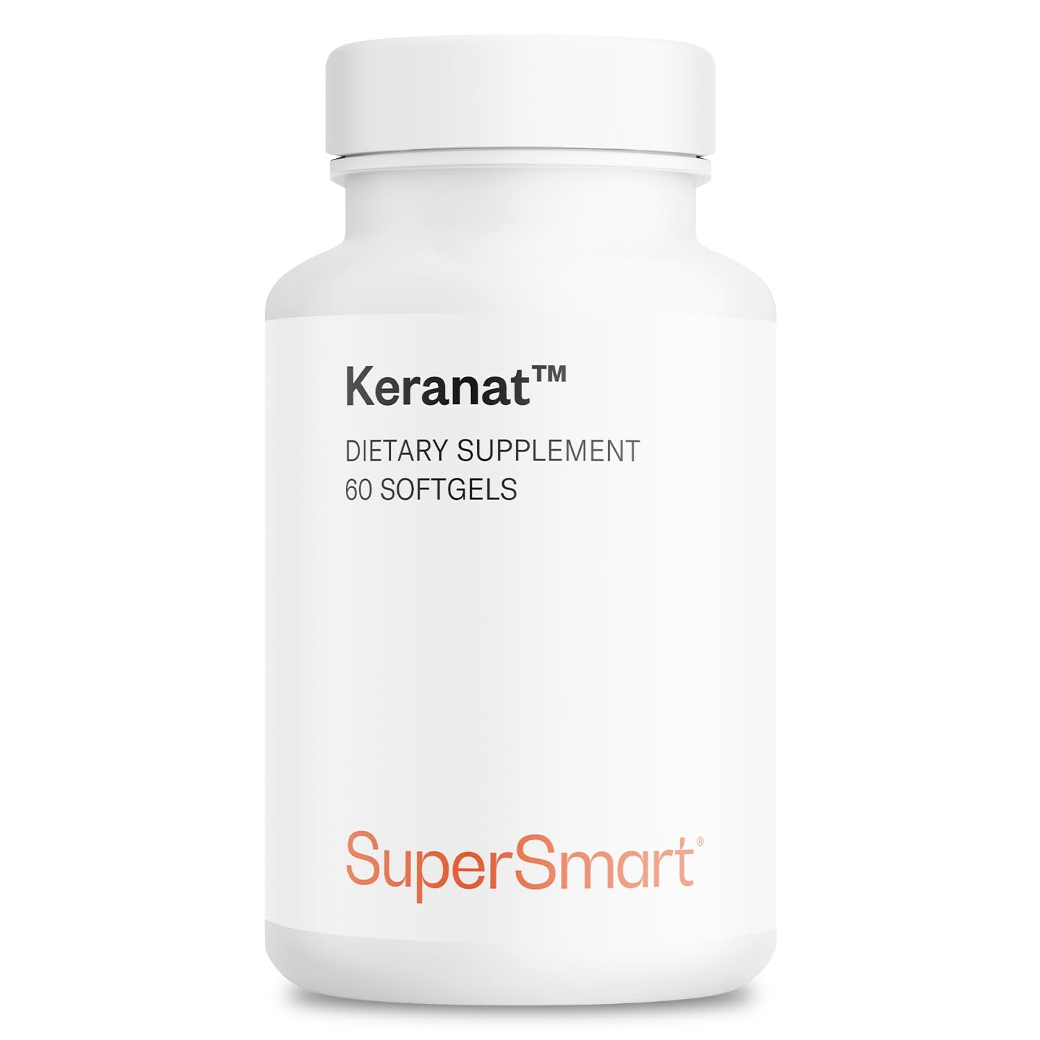 Supersmart - Keranat (Advanced Formula with Biotin) - Hair Supplement for Volume & Growth - Hair Loss Vitamins | Non-GMO & Gluten Free - 60 Softgels