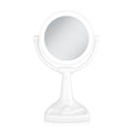 Zadro 11" Fluorescent Lighted Makeup Mirror with 10X/1X Magnification and Tray