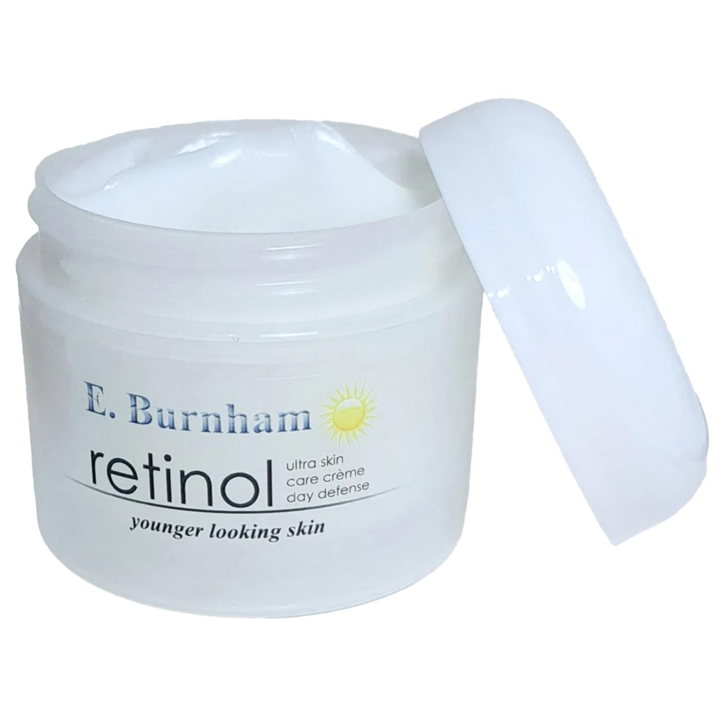 E. Burnham Retinol Ultra Skin Care Créme Day Defense 2 Oz. - Daily Facial Moisturizer Cream With Retinol