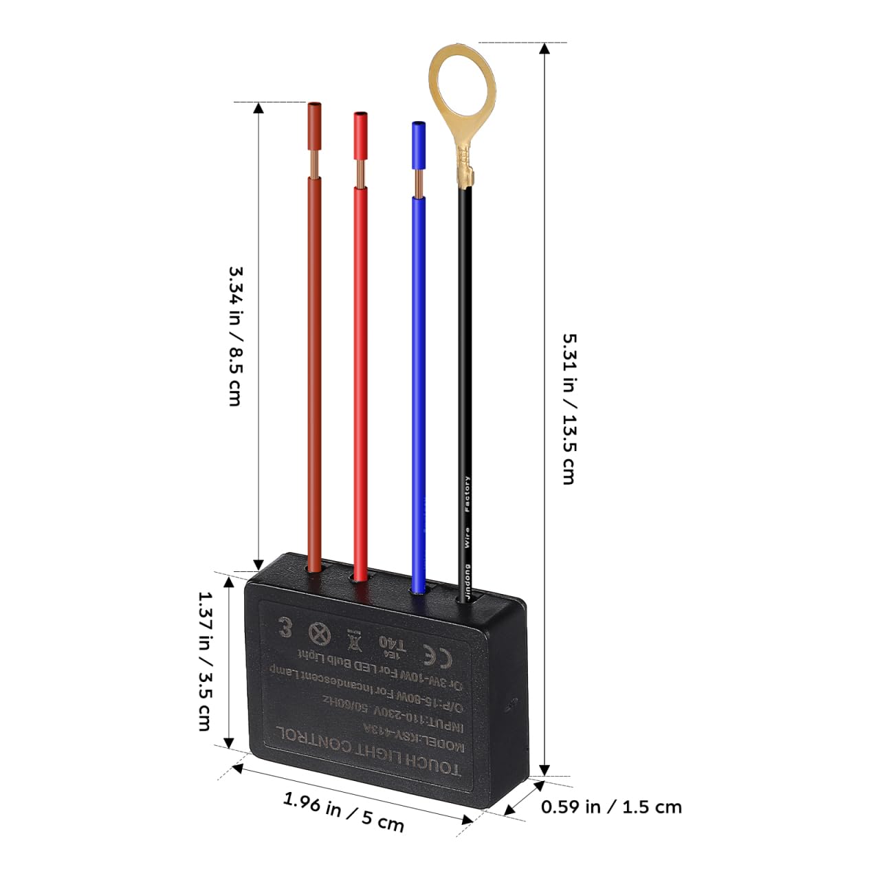 UKCOCO 2 PCS 3-Way Touch Sensor Dimmer Switch: Led 3 Way for Touch Lamp ON/Off Switch Control Module with 3 Levels Dimming for Repairing Switches Lamp Repair Kit