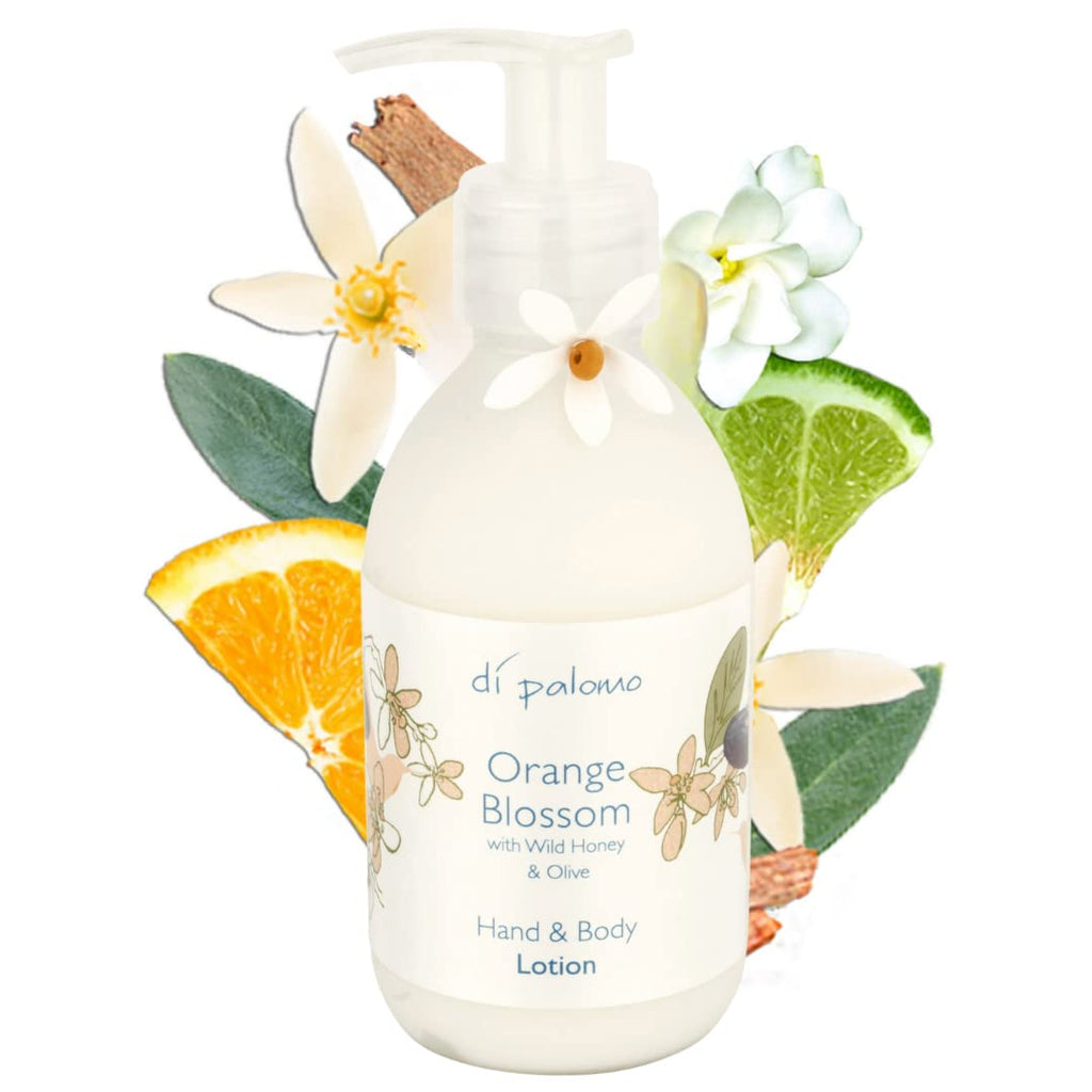 Orange Blossom with Wild Honey & Olive Oil Hand & Body Lotion by Di Palomo 8.4 oz