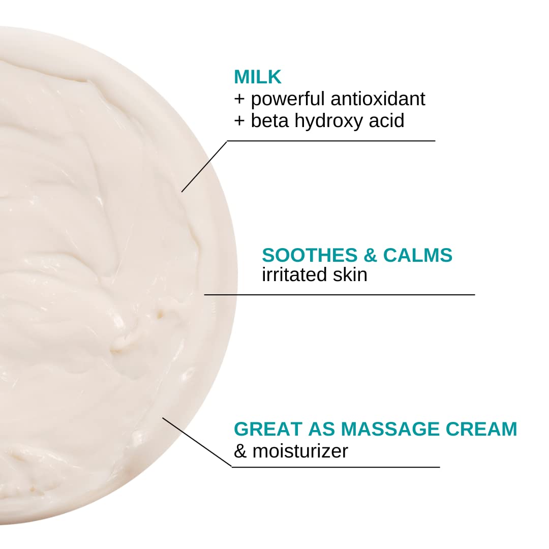 BODIPURE Silky Milk Massage Cream - Ultra Hydrating, and Protein Rich Formula - Perfect for Professional Muscle, and Joint Massage, 8.46 Ounce