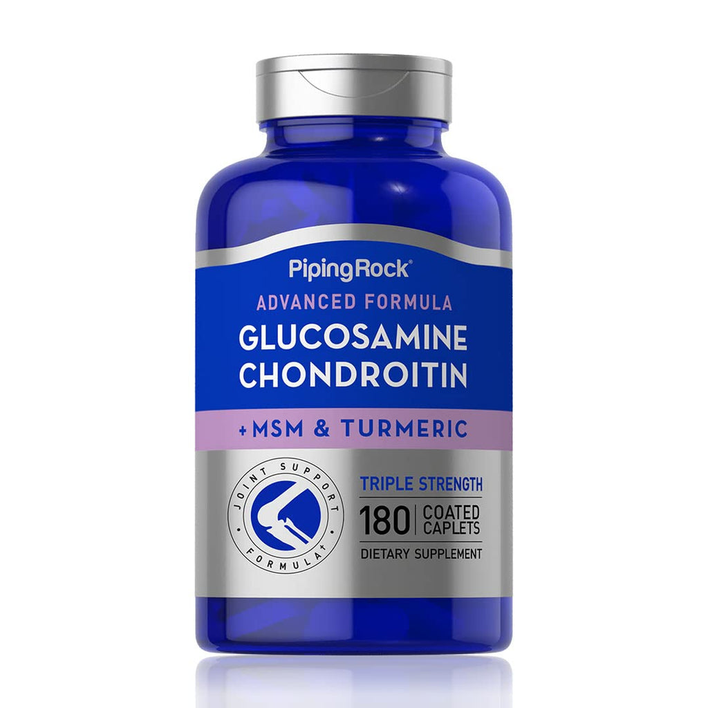 Piping Rock Glucosamine Chondroitin MSM Turmeric | 180 Caplets