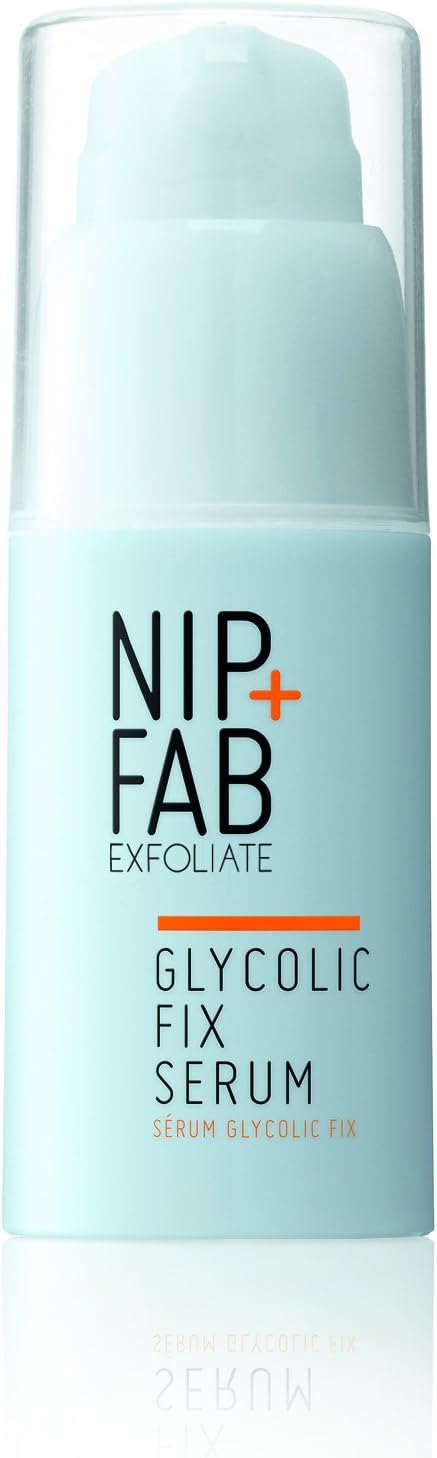 Nip + Fab Glycolic Acid Fix Serum for Face with Aloe Vera, AHA Anti-Aging for Fine Lines and Wrinkles, Refine Minimize Pores, Skin Toning, 1.01 Ounce