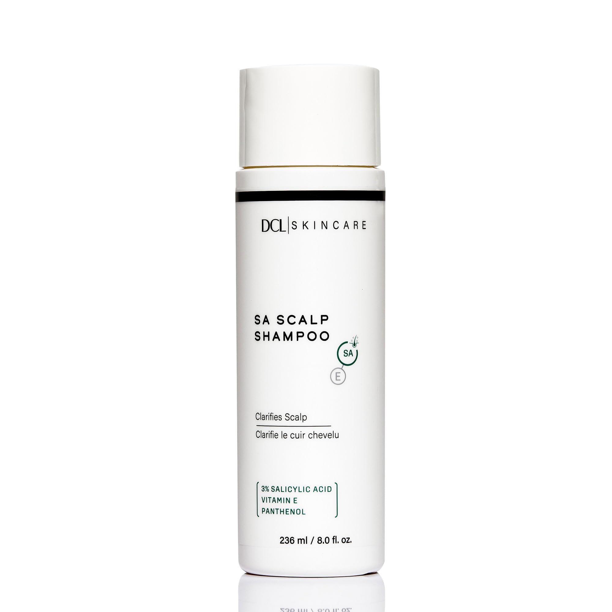 DCL Skincare SA Scalp Therapy Shampoo with Salicylic Acid for Itch & Flake Control, 8 Fl oz