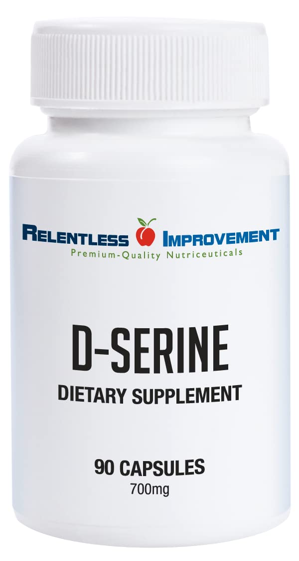 Relentless Improvement D-Serine Amino Acid 700mg 90 Count Vege Capsules