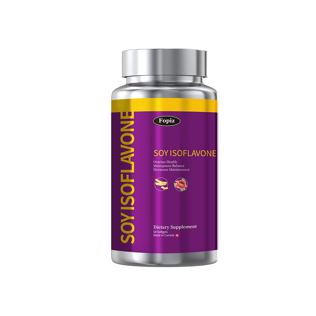 FOPIZ Soy Isoflavones Protect Women's Health, Supplement Female Estrogen, Balance Hormones, Gluten Free, Non GMO, and Vegetarian Friendly
