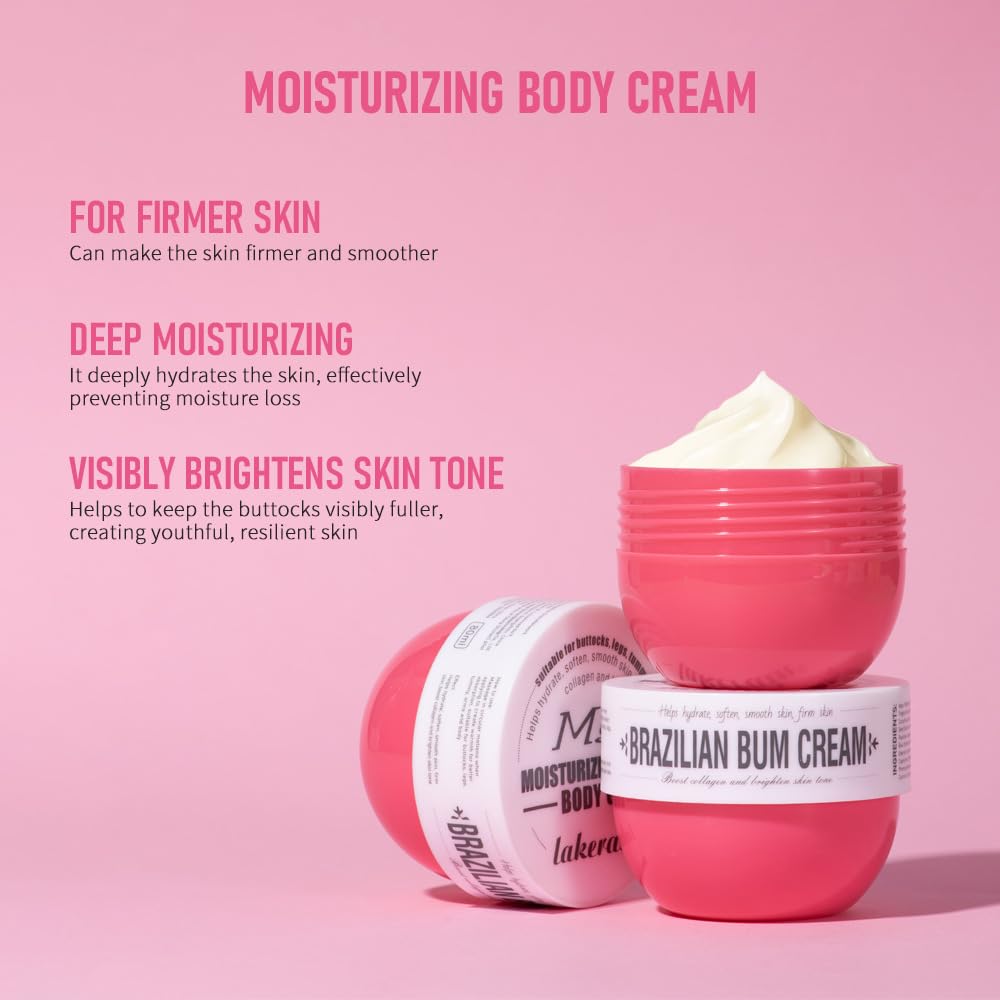 Bum Bum Cream, Moisturizing Body Cream Brighten Body Skin Repair, Smoothing Bum Cream, Lift, Firm, and Reduce Cellulite for a Beautiful Derriere, Long-lasting Fragrance Bum Bum Cream 80ML(#3)