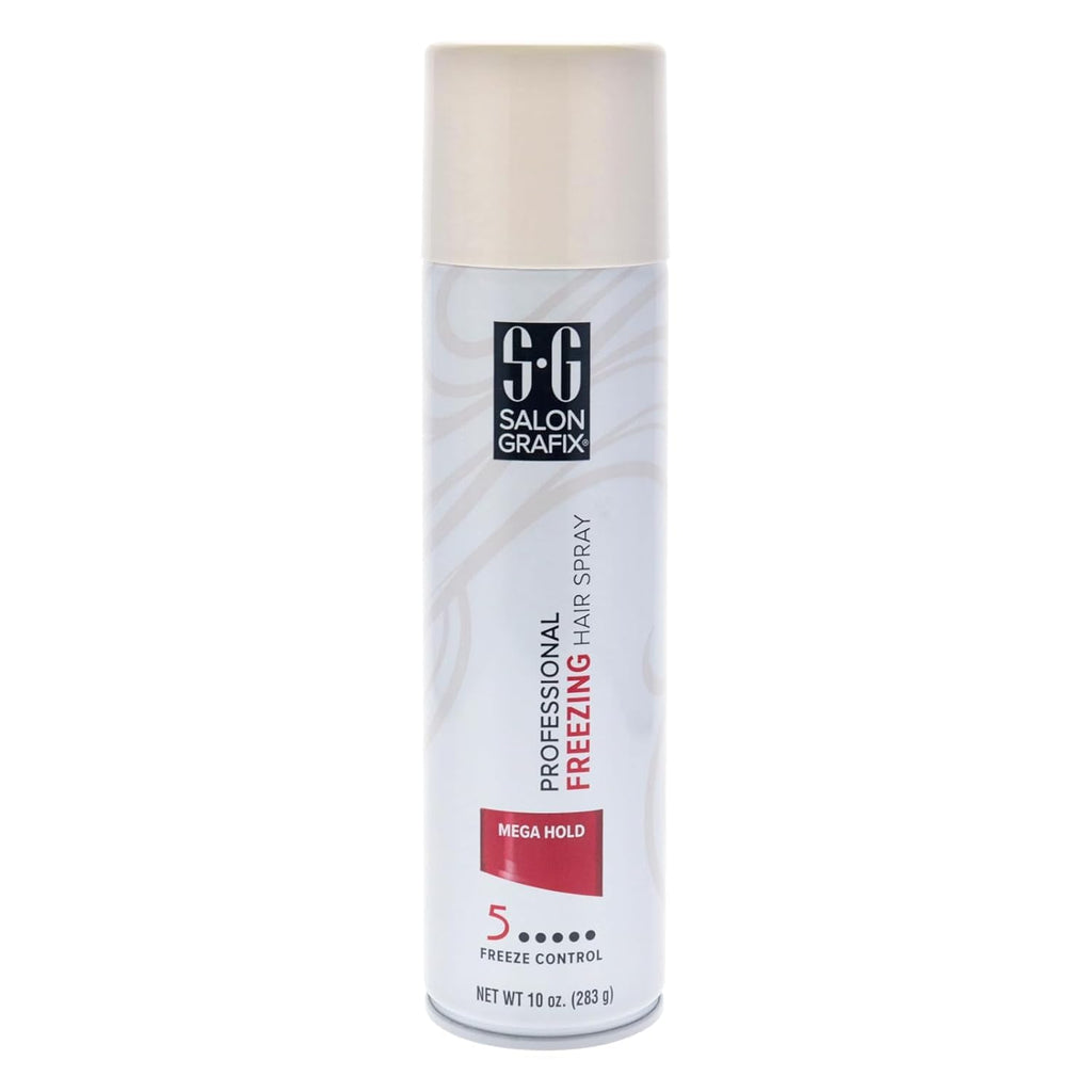 Salon Grafix Hairspray Freezing Mega Hold 10 Ounce (295ml) (6 Pack)