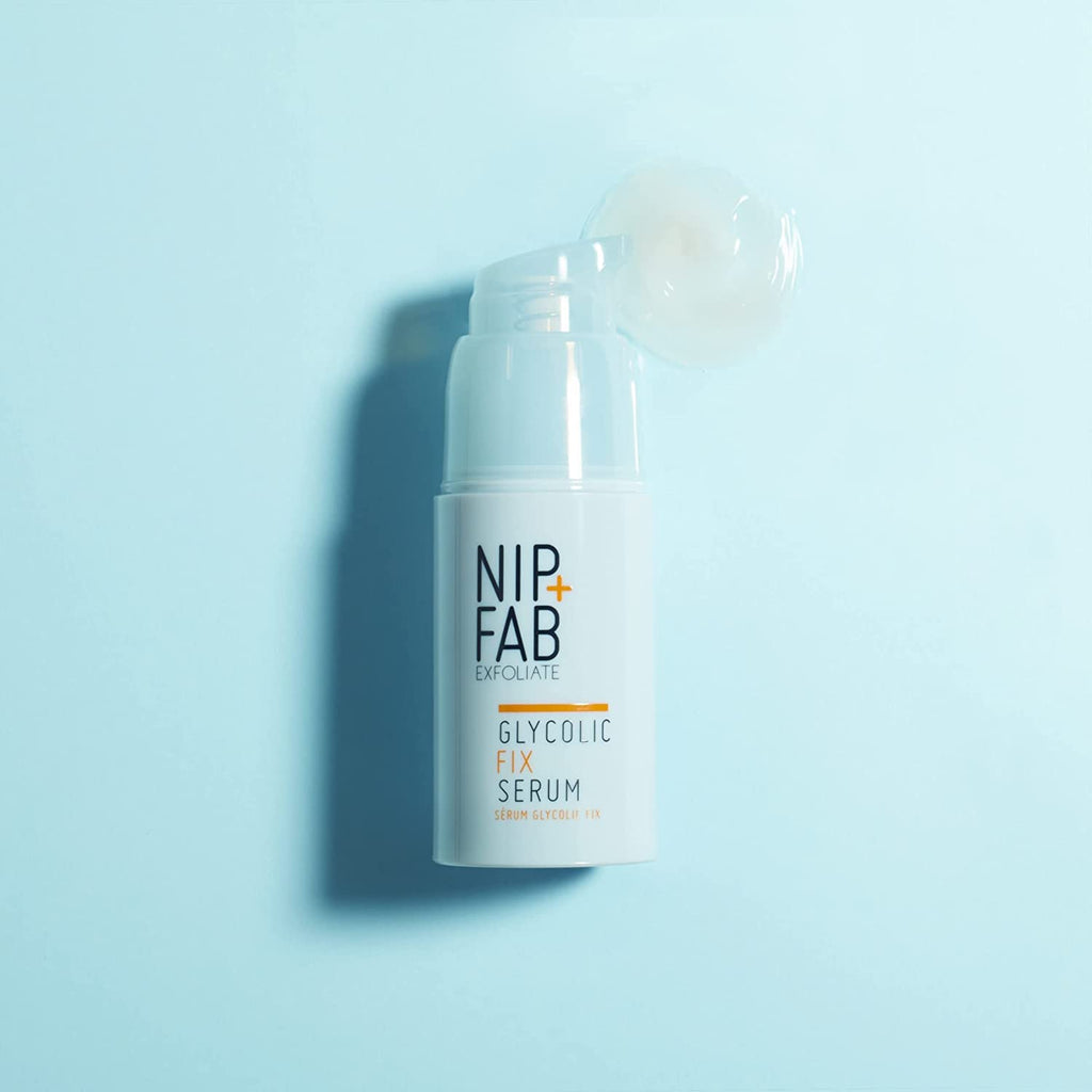 Nip + Fab Glycolic Acid Fix Serum for Face with Aloe Vera, AHA Anti-Aging for Fine Lines and Wrinkles, Refine Minimize Pores, Skin Toning, 1.01 Ounce