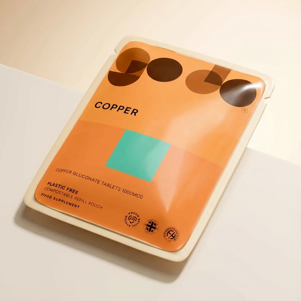 Copper Supplement 1000mcg 120 Tablets - Nutritional Supplements for Vegans & Vegetarians - Healthy Lifestyle Copper Gluconate Supplement