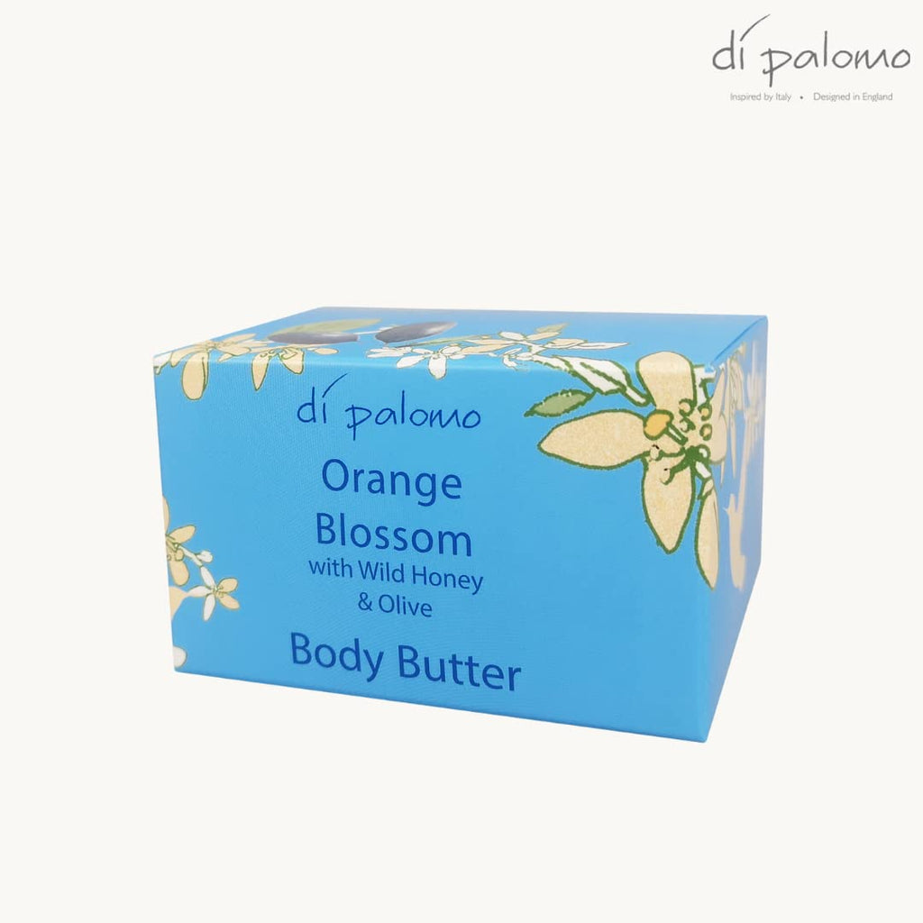 Di Palomo Orange Blossom & Honey Body Shea Butter 200ml | Luxurious Shea Butter Moisturiser & Lotion for Women | Hydrating Skincare & Body Cream