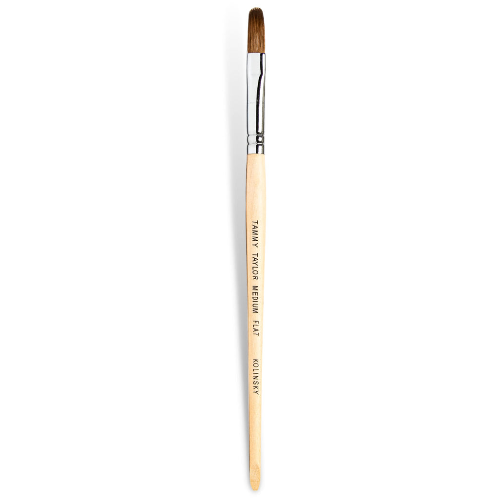 Tammy Taylor Kolinsky Acrylic Nail Brush | Real Sable, Professional Nail Brushes for Acrylic Application | Medium