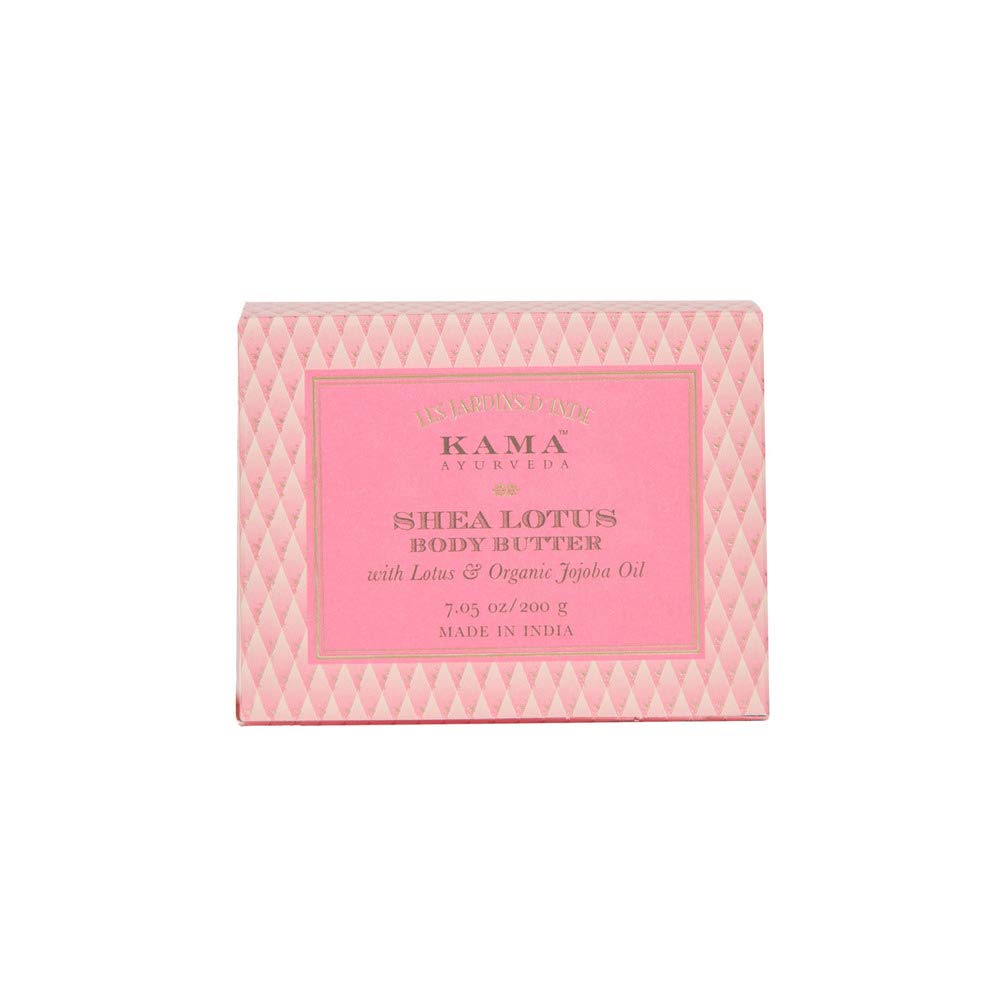 Kama Ayurveda SHEA LOTUS BODY BUTTER WITH Lotus & Organic Jojoba Oil 7.05oz./ 200gms