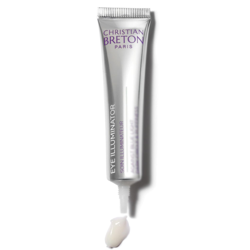 Christian Breton Eye Illuminator - Hydrating Under Eye Cream for Tired, Dull Eyes - Squalane & Botanical Extracts - Ophthalmologist-Tested, Made in France - 15 ml / 0.45 oz