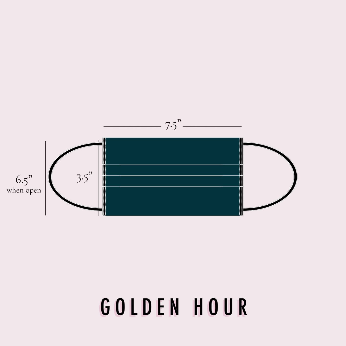 GOLDEN HOUR Silk Satin Mask | Sensitive Skin, Hypoallergenic | Adjustable Silk Mask | Washable UK (Single, Teal)