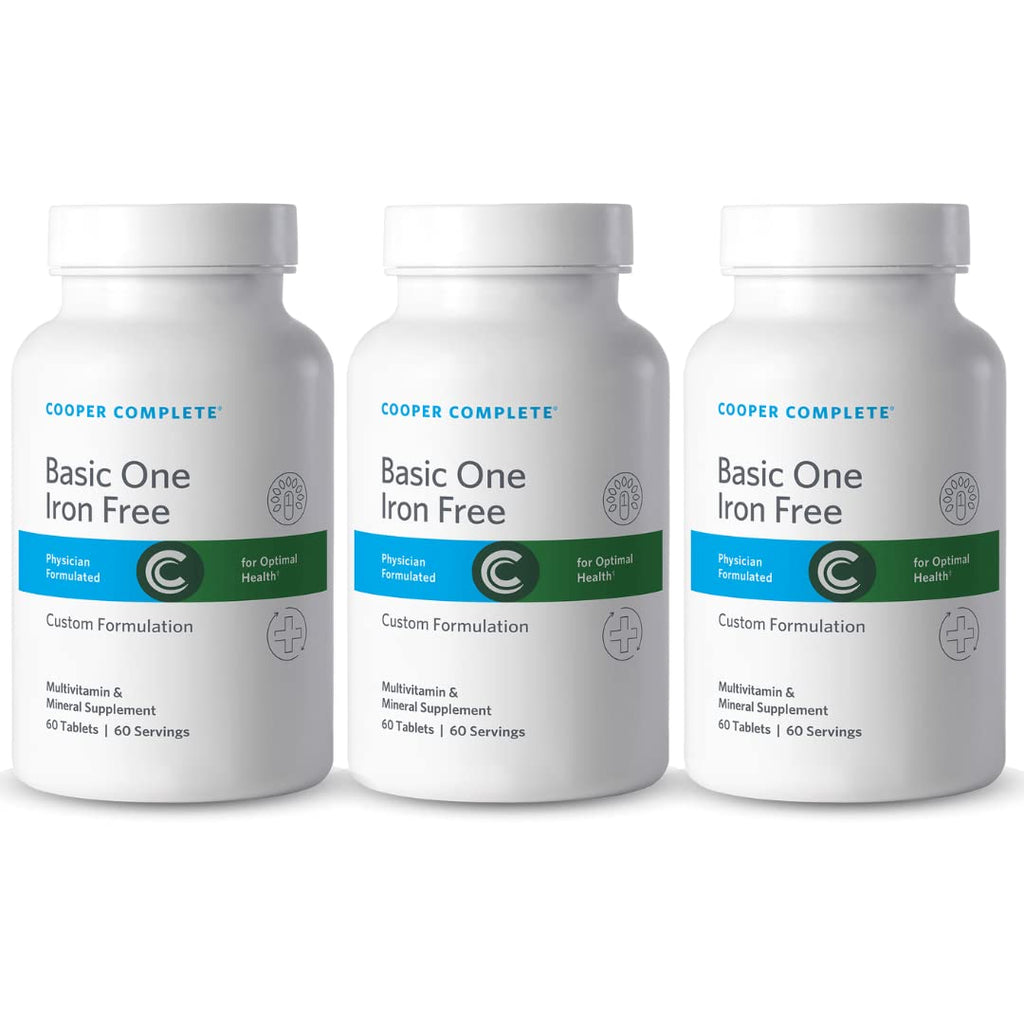 Cooper Complete Basic One Iron Free One A Day Multivitamin, 60 Tabs, 3Pk
