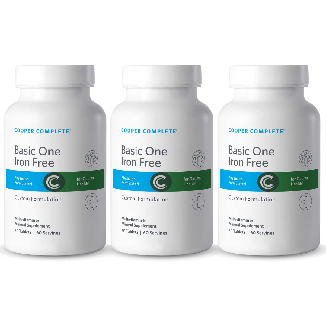Cooper Complete Basic One Iron Free One A Day Multivitamin, 60 Tabs, 3Pk