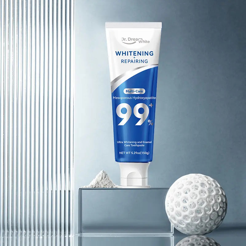 Dr.Dreamwhite Mesoporous 99%Hydroxyapatite Nhap Toothpaste Oral Care | Ultra Whitening & Enamel Reparing | Freshens Breath | Fights Plaque | Non Fluoride | Cucumber Melon & White Tea Flavor | 5.29Oz | 4 Tubes Pack