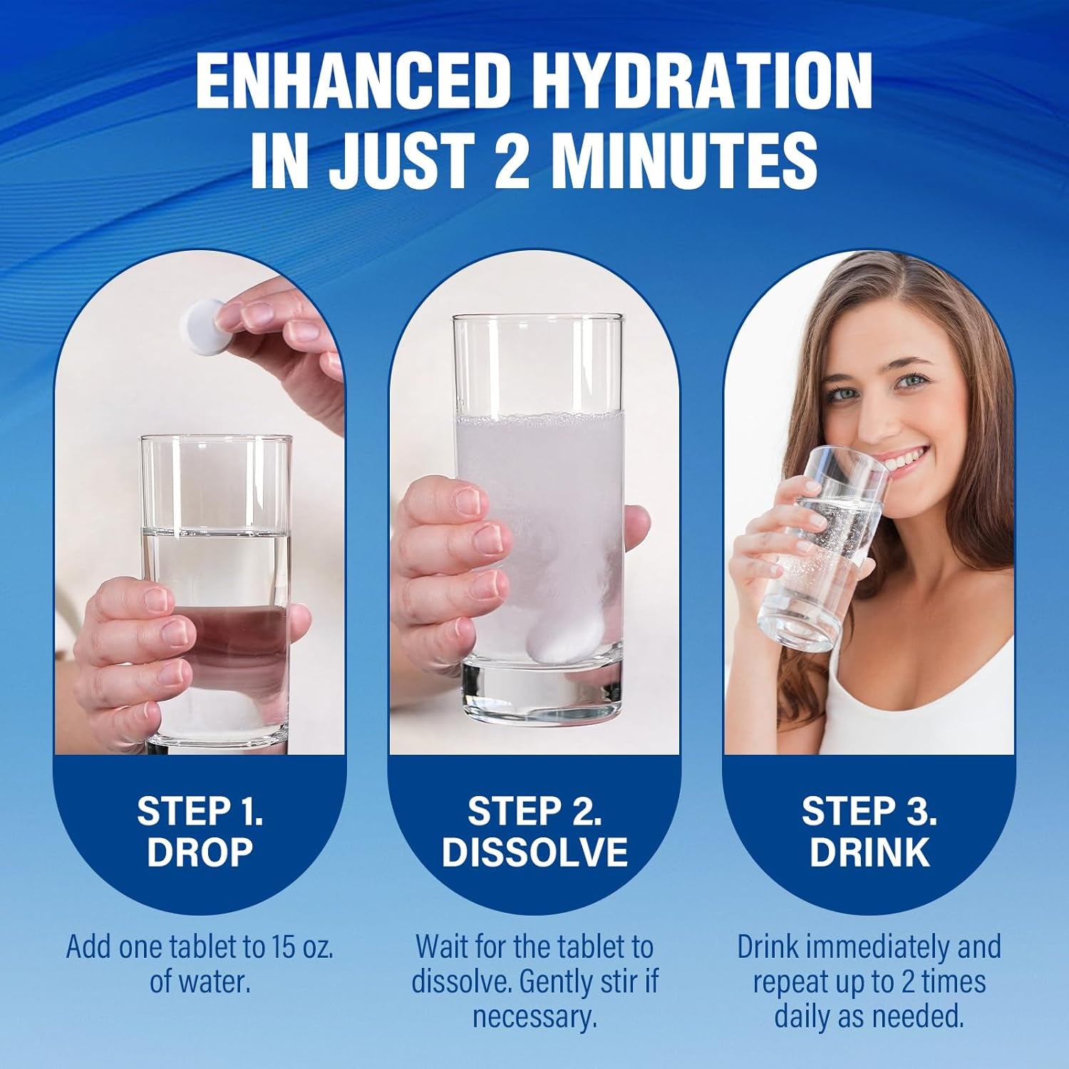 H2 Hydrogen Water Tablets with Magnesium, Molecular Hydrogen Tablets for Drinkin