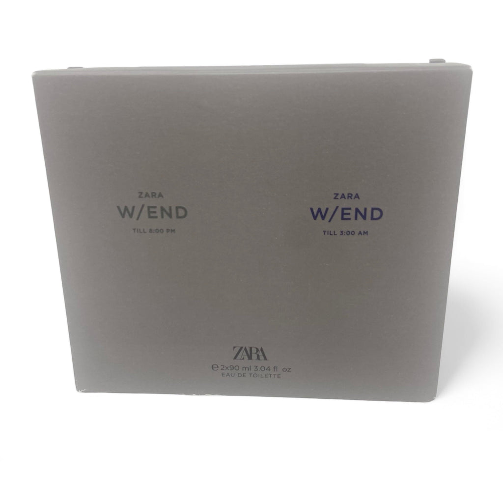 Zara Men's W/END TILL 8.00 PM W/END TILL 3:00 AM 2 Pack 100 ML/ 3.4 Fl. Oz +100 ML Fl. Oz