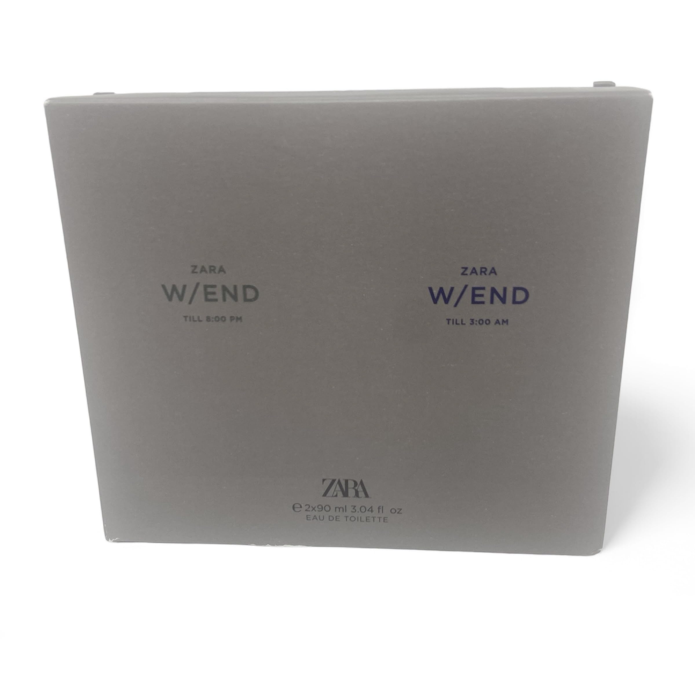 Zara Men's W/END TILL 8.00 PM W/END TILL 3:00 AM 2 Pack 100 ML/ 3.4 Fl. Oz +100 ML Fl. Oz