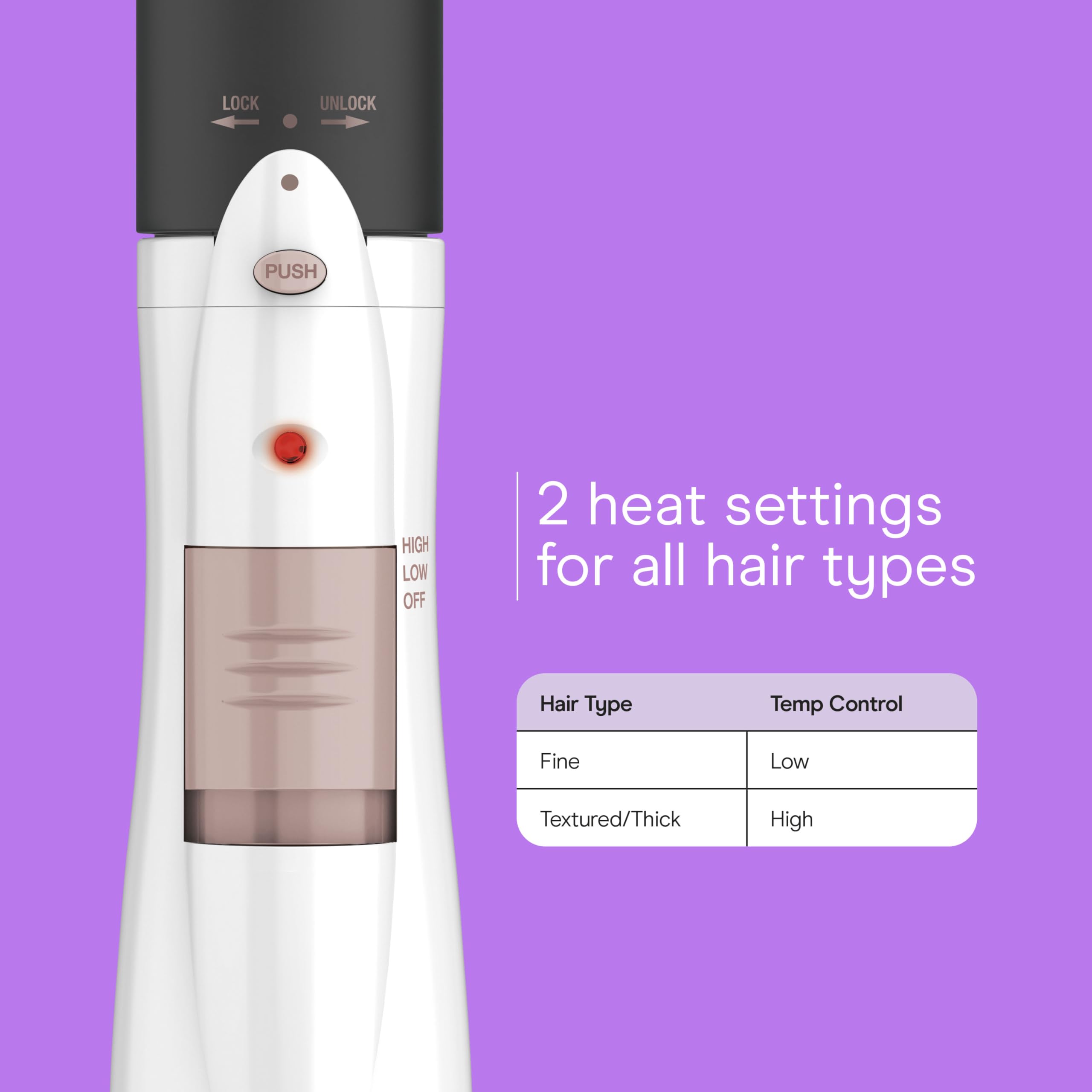 Conair Double Ceramic 3-in-1 Hot Air Brush, Interchangeable Attachments: 1¼-Inch Thermal Brush, ¾-Inch Boar and Nylon Bristle Brush, and Concentrator, Voluminous Curls & Straight Styles, White