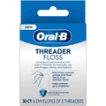 Oral-B Threader Floss 30 Count: 6 Envelopes of 5 Threaders (Pack of 8)