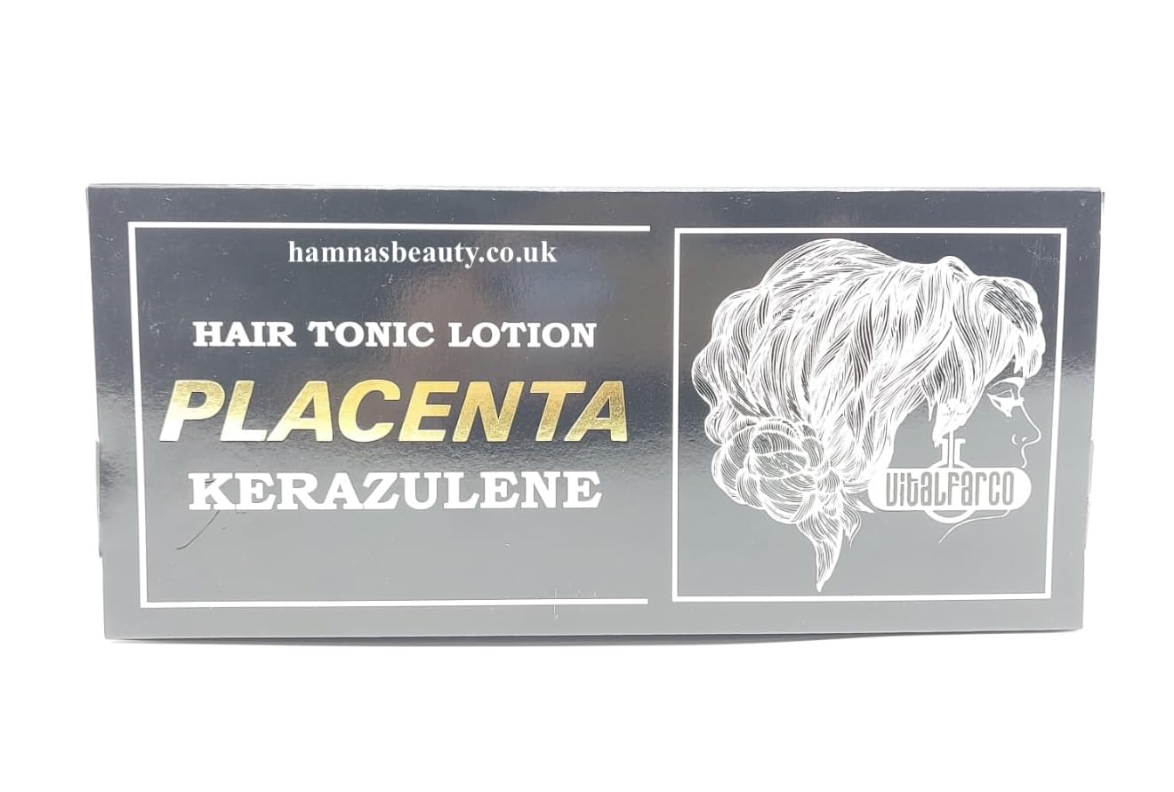 HAIR GROWTH / HAIR LOSS / PLACENTA HAIR TREATMENT 10 Pcs (Kerazulene / Black)