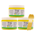 The Keys Salt Scrub -Sea Salt Scrub - Exfoliating Body Scrub with Wooden Spoon - Moisturizing Exfoliator for Hands, Foot, Bath, (12 Ounce (Pack of 3), Key Lime)