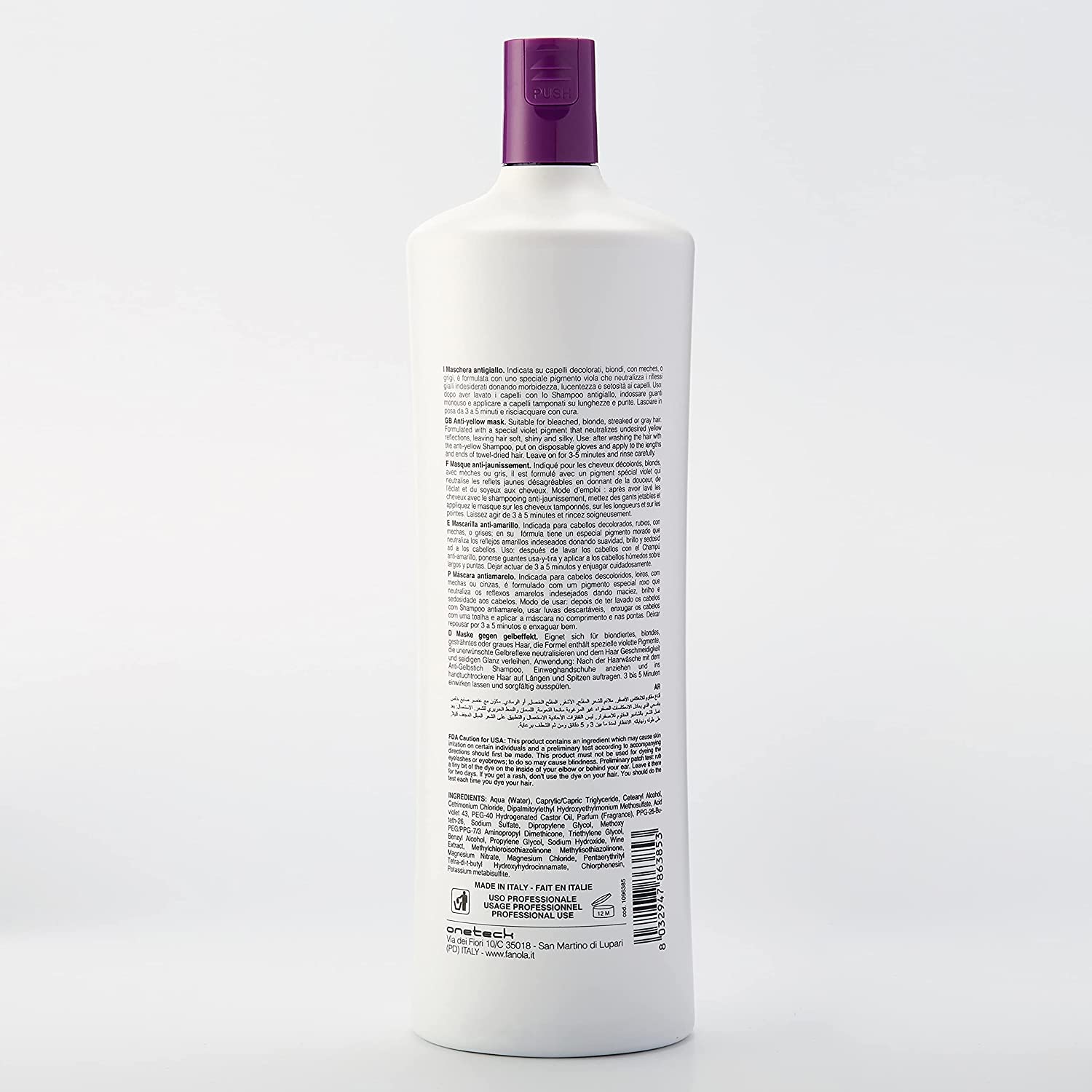 Fanola No Yellow Mask_1096385, 1000 milliliters