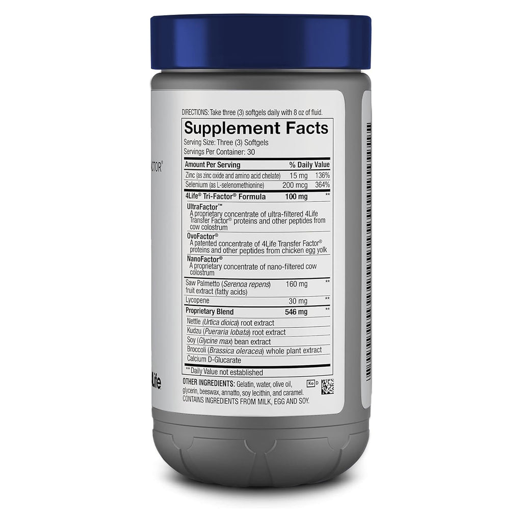 4Life Transfer Factor MalePro Prostate Support with Lycopene, 90 Softgels