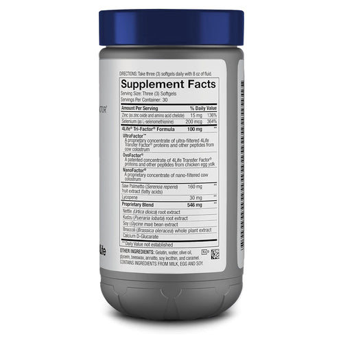 4Life Transfer Factor MalePro Prostate Support with Lycopene, 90 Softgels