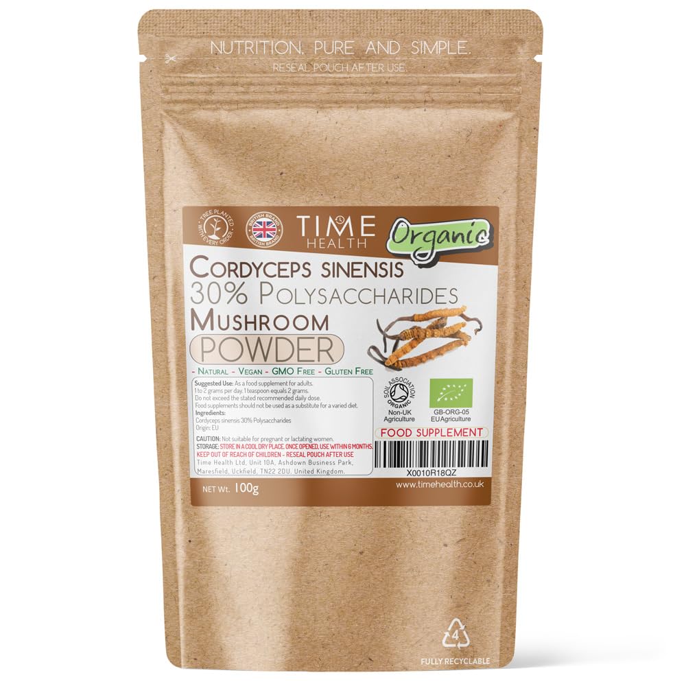 Organic Cordyceps sinensis - Dual Extracted - EU Grown - 100g