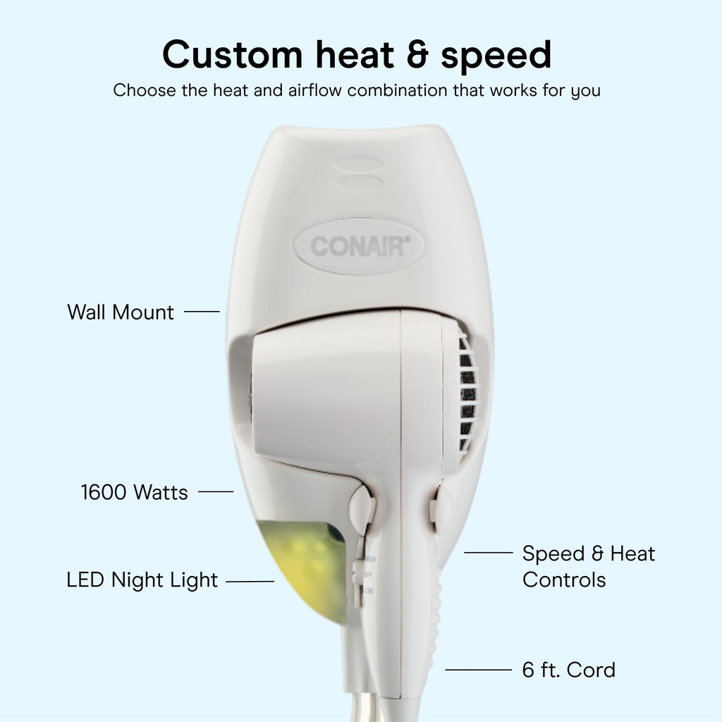 Conair Wall Mount Hair Dryer