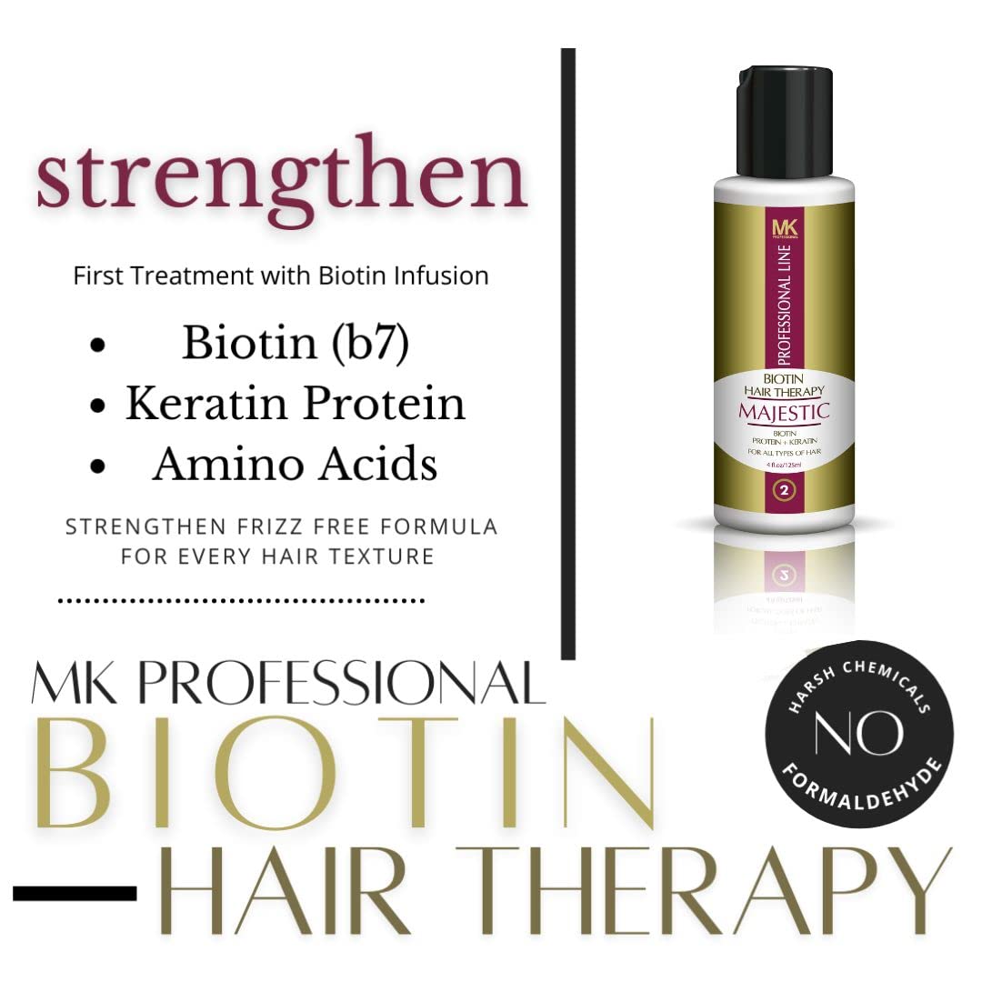 Majestic Hair Biotin Therapy 125ml (4 OZ) - Formaldehyde Free